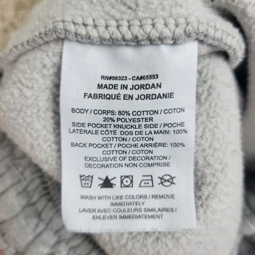 Nike Mens Small Solid Gray Stretch Fleece Elastic Waist Drawstring Sweatpants